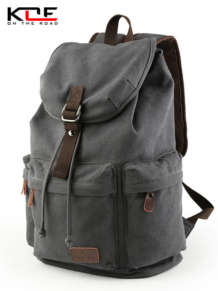 Нов модел мъжка раница с джобове - ретро стил