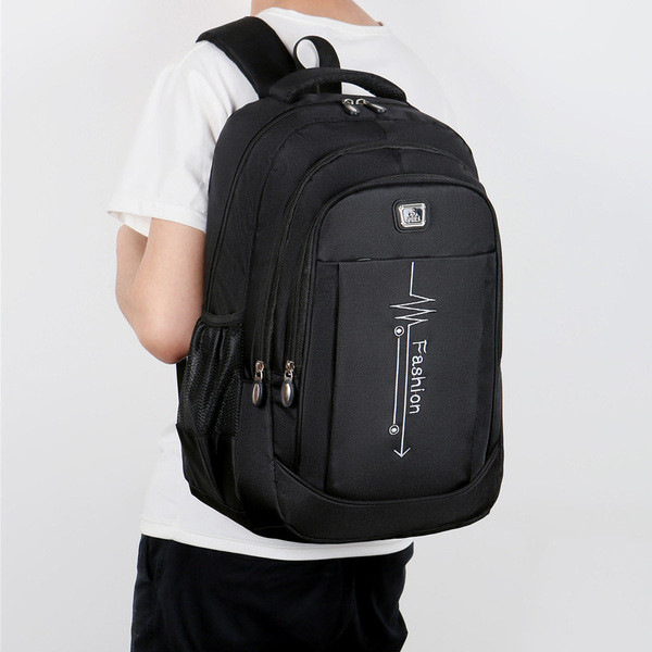 New model of men`s backpack in black color - suitable for travel