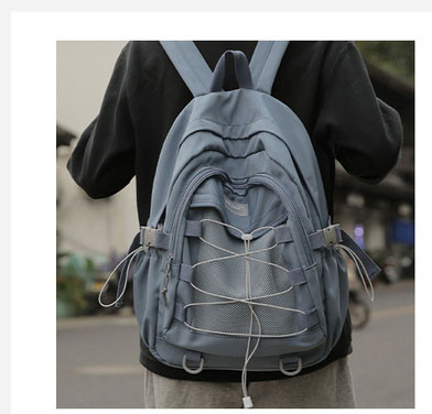 Ежедневна раница с връзки и катарами-за мъже и жени