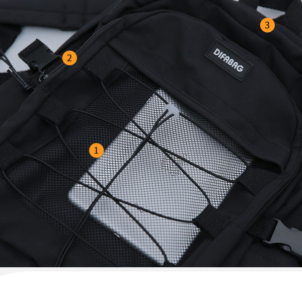 Ежедневна раница с връзки и катарами-за мъже и жени