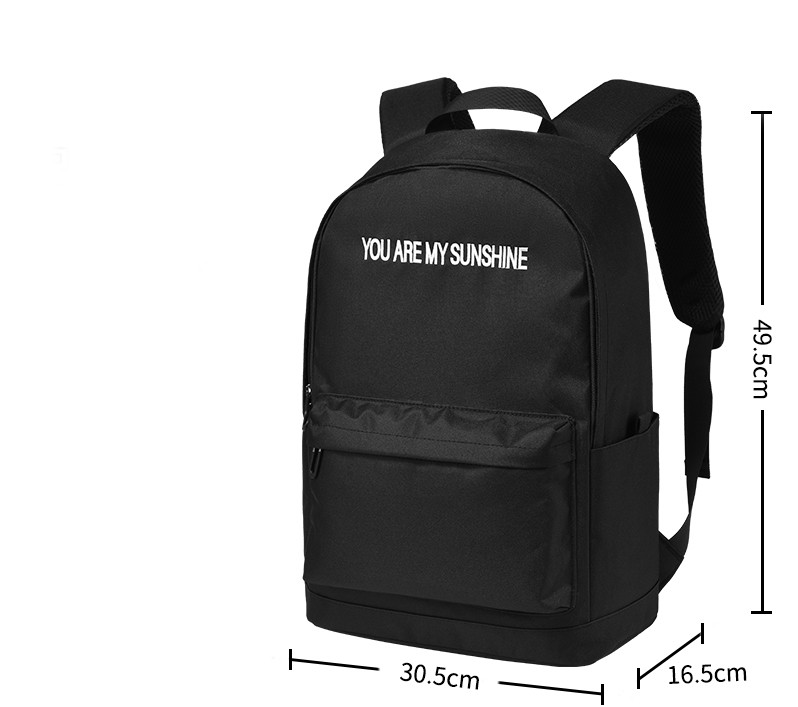 Мъжка ежедневна раница с надпис и джобове