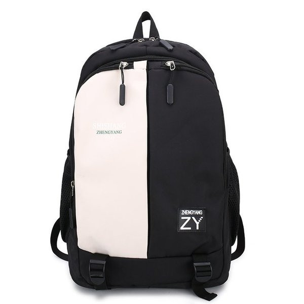 Ежедневна мъжка раница с цип и емблема