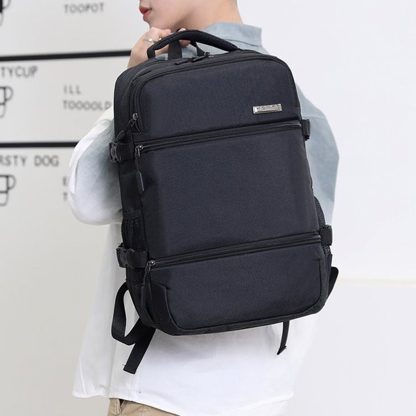 Нов модел мъжка компютърна раница с ципове в няколко цвята