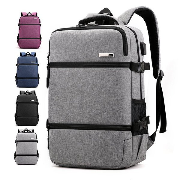 Нов модел мъжка компютърна раница с ципове в няколко цвята