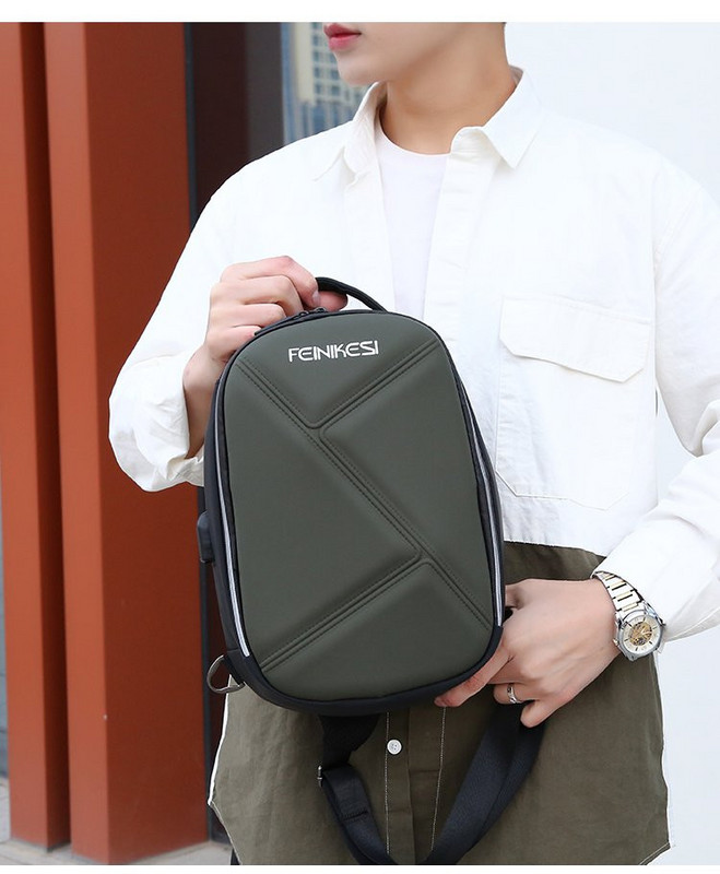 Модерна мъжка раница с дръжка и цип в няколко цвята