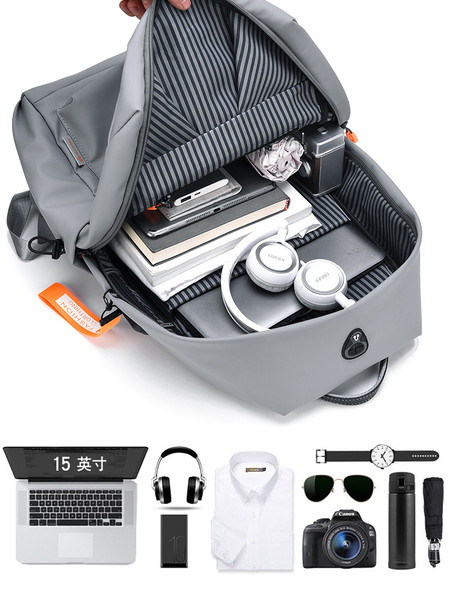 Ежедневна мъжка раница с джобове и ципове