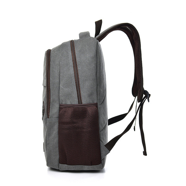 Нов модел мъжка раница с цип и емблема