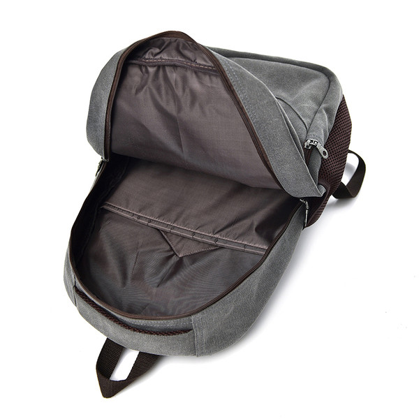 Нов модел мъжка раница с цип и емблема