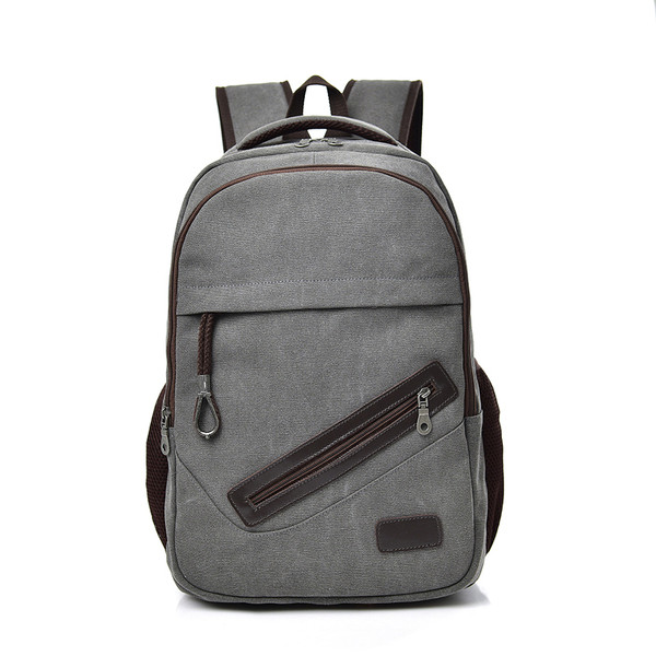 Нов модел мъжка раница с цип и емблема