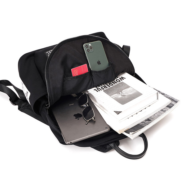 Мъжка черна раница от текстил