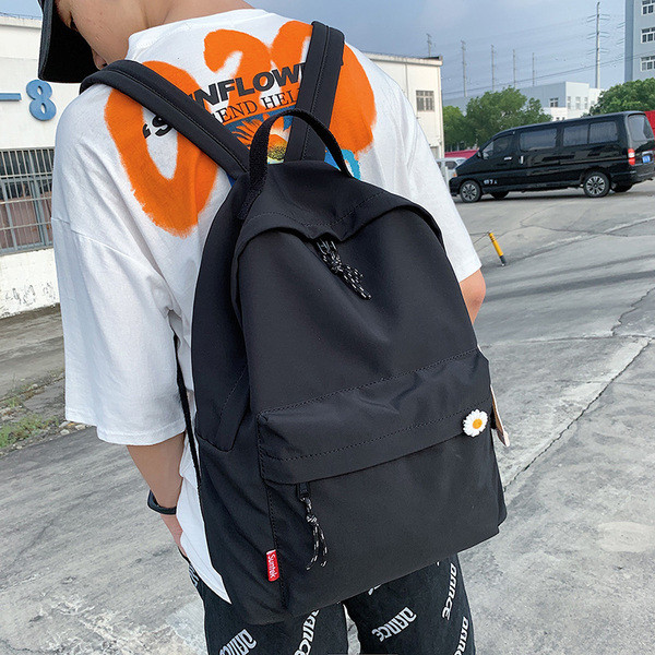 Мъжка раница от текстил с маргаритка