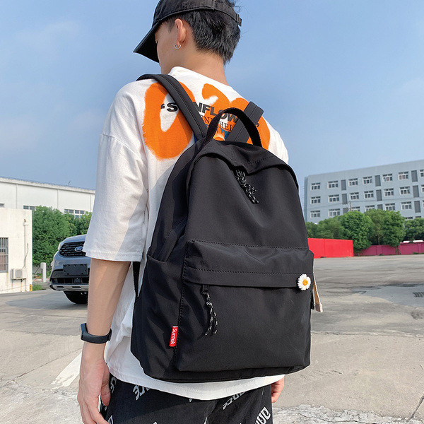 Мъжка раница от текстил с маргаритка