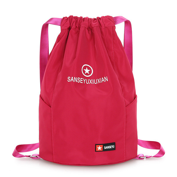 Спортна водоустойчива раница с надпис в няколко цвята