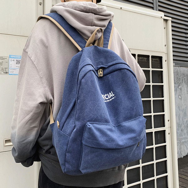 Ежедневна мъжка раница с преден джоб с цип