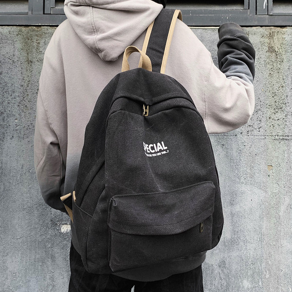 Ежедневна мъжка раница с преден джоб с цип