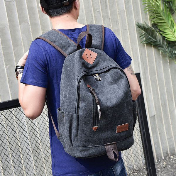 Нов модел мъжка раница от текстил-ретро стил