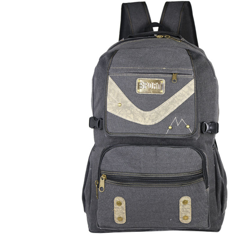 Rucsac textil pentru bărbați cu două buzunare frontale - două modele