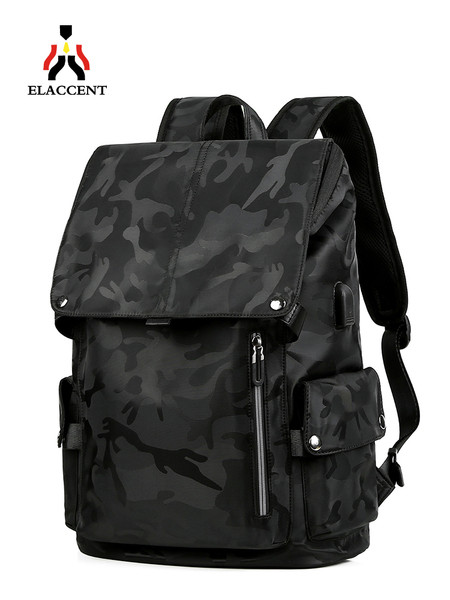 Актуална мъжка раница с външни джобове