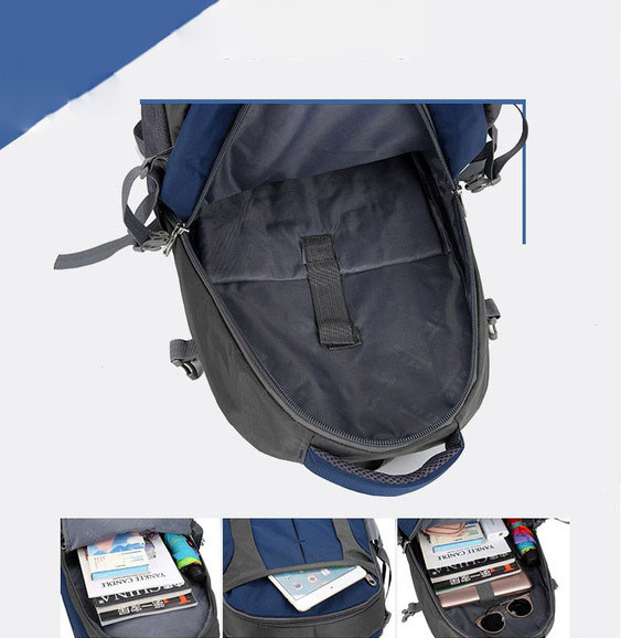 Мъжка спортна раница с бродерия и цип