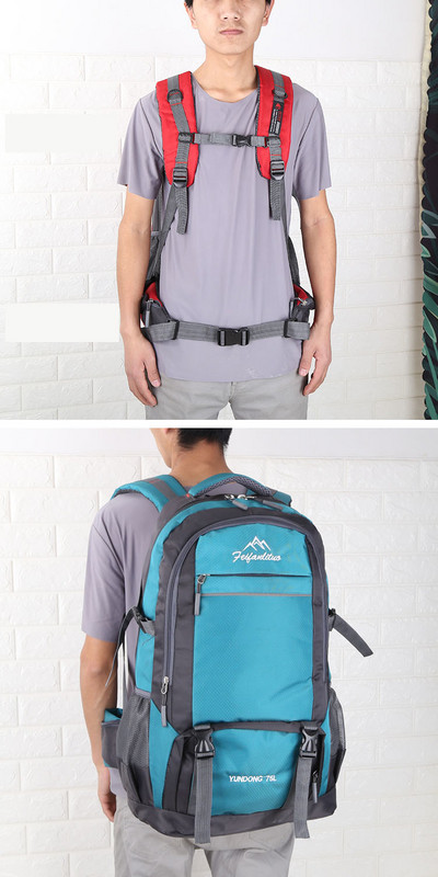 Нов модел мъжка туристическа раница с предни джобове