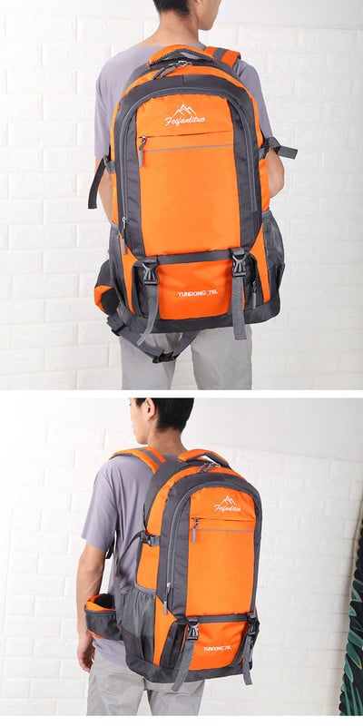 Нов модел мъжка туристическа раница с предни джобове