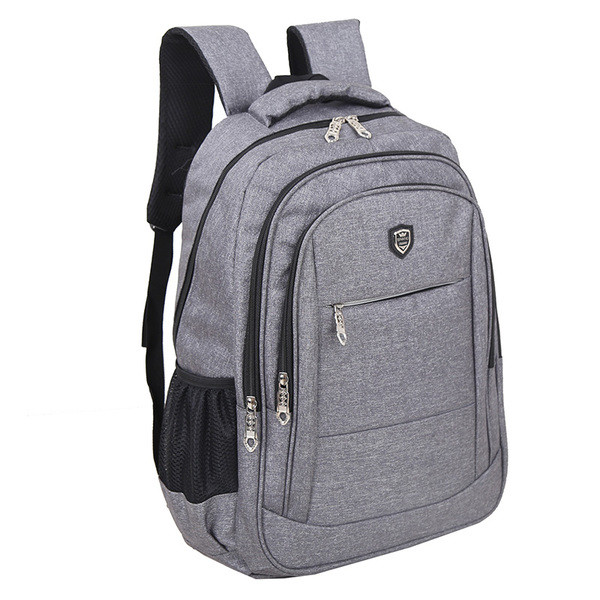 Мъжка раница от текстил с меки презрамки и джобове 