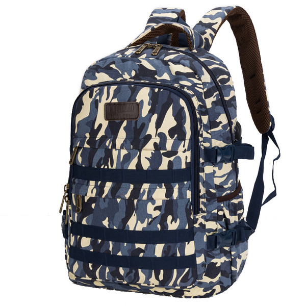 Ежедневна мъжка раница с камуфлажен десен