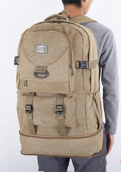 Мъжка раница от текстил с катарами и емблема