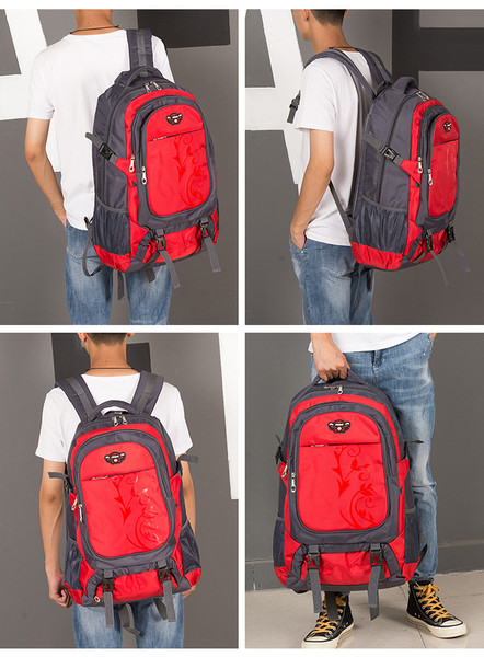 Мъжка раница с джобове в няколко цвята - подходяща за път