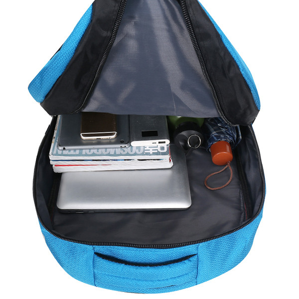 Rucsac sport pentru bărbați cu inscripție și buzunare