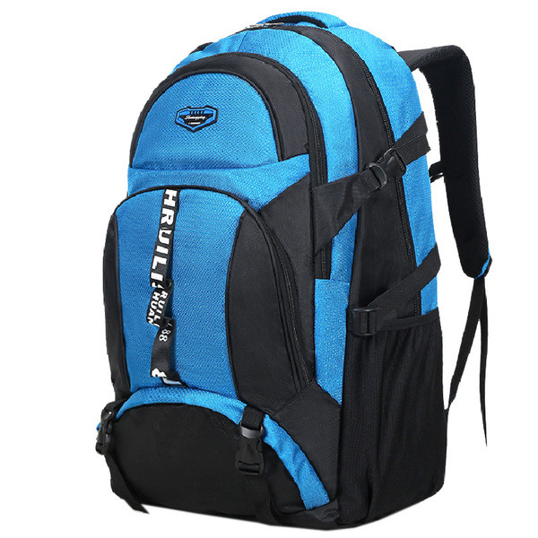 Rucsac sport pentru bărbați cu inscripție și buzunare