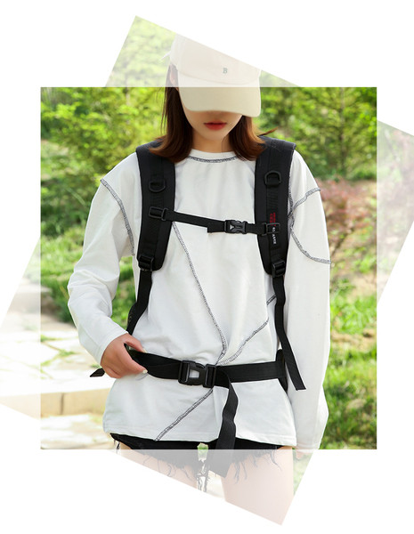 Черна ежедневна раница с преден джоб подходяща за мъже и жени