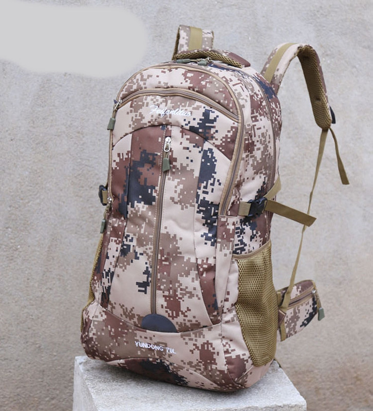 Мъжка раница с цип от текстил в няколко цвята