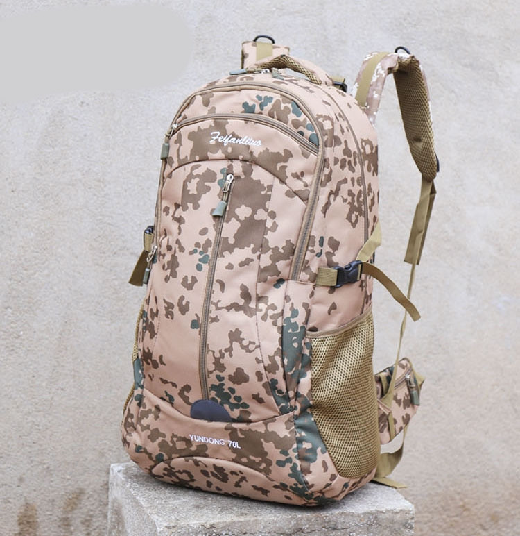 Мъжка раница с цип от текстил в няколко цвята