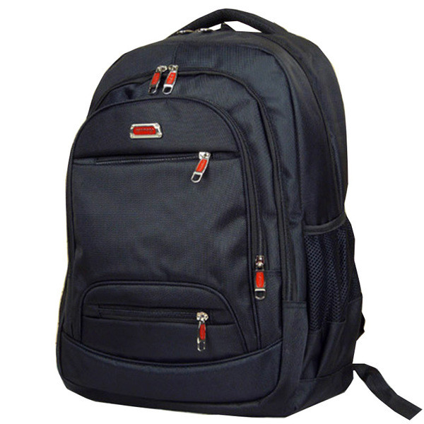 Мъжка черна раница с цип