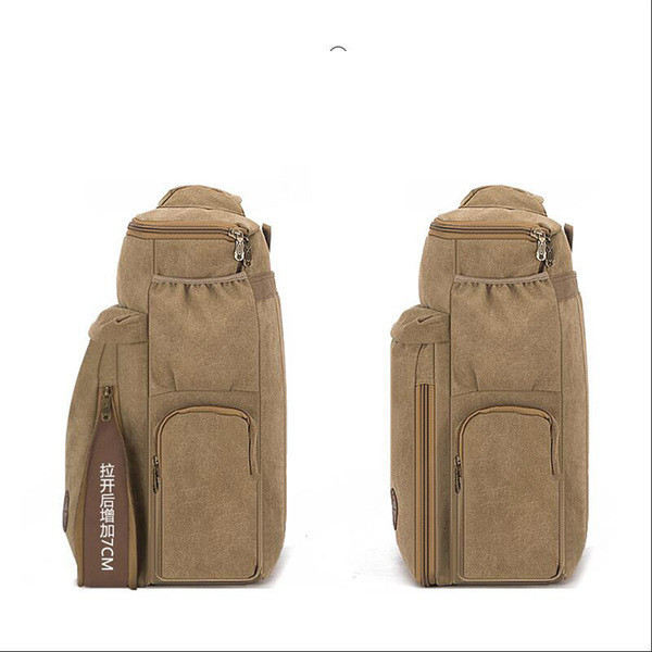 Нов модел мъжка раница от текстил -с цип