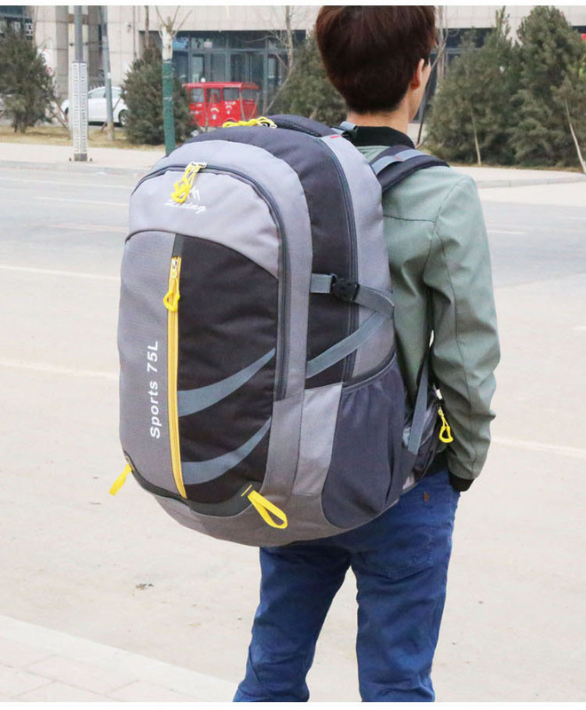 Мъжка ежедневна раница с цип и надпис