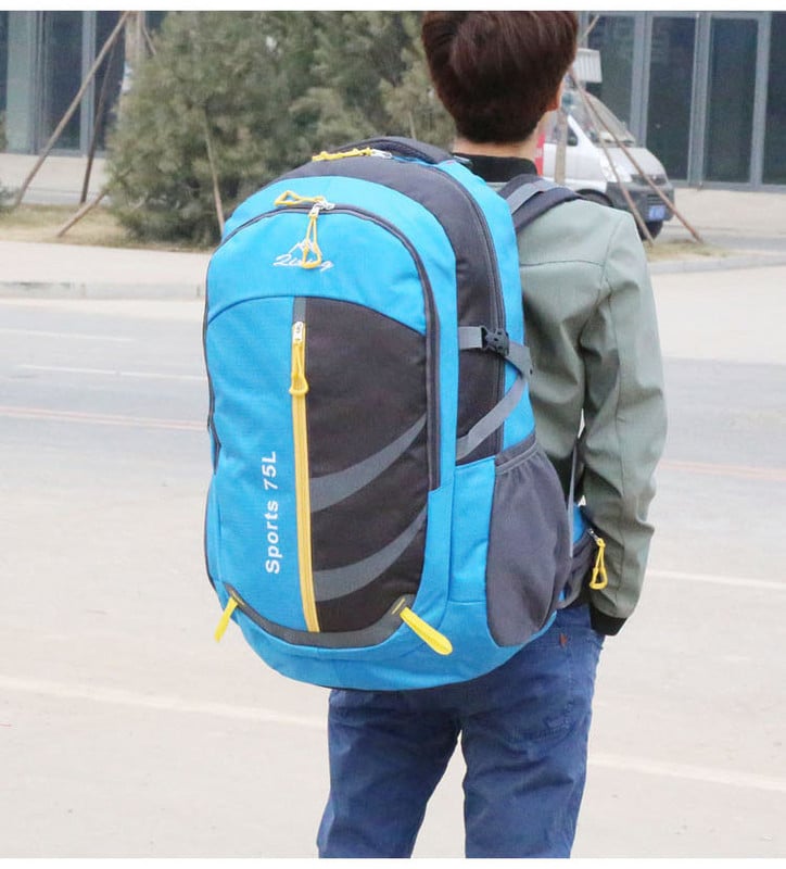 Мъжка ежедневна раница с цип и надпис