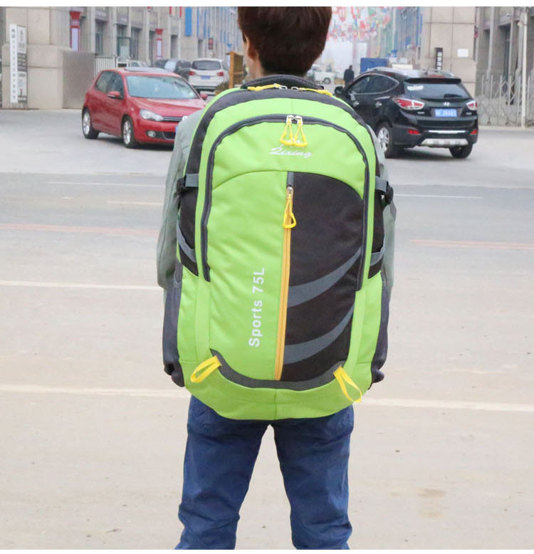 Мъжка ежедневна раница с цип и надпис