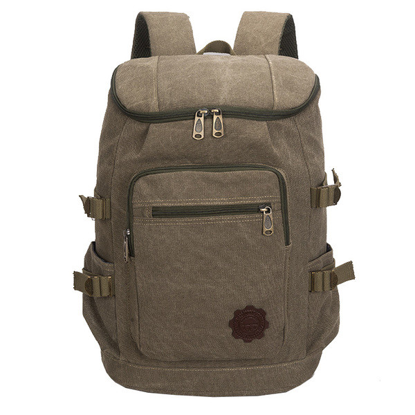 Мъжка раница от текстил с джобове и меки презрамки