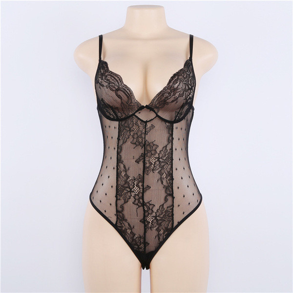 Body de dama din dantela cu bretele subtiri