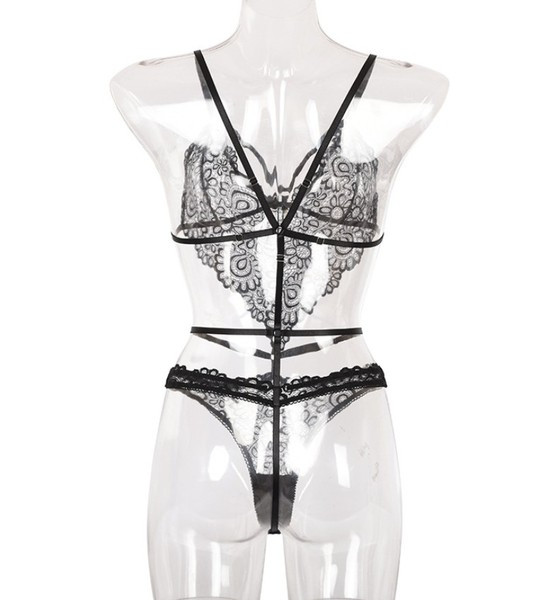 Intymus nėriniuotas bodis moterims