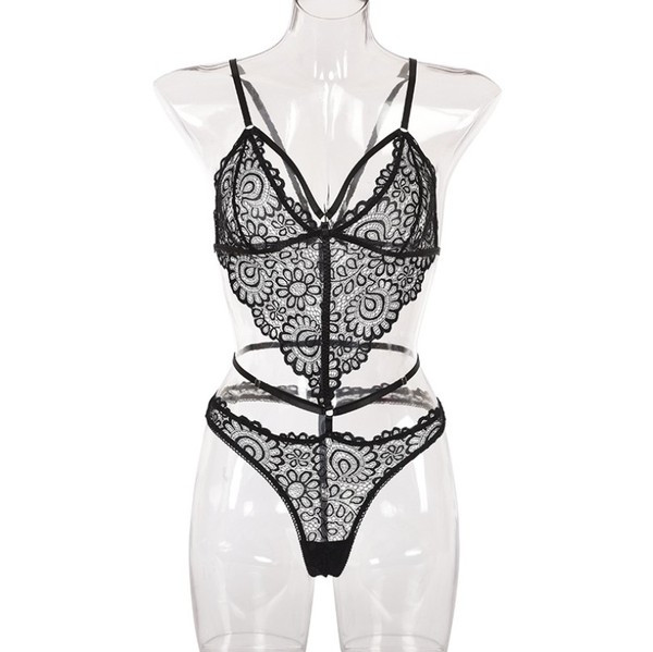 Intymus nėriniuotas bodis moterims