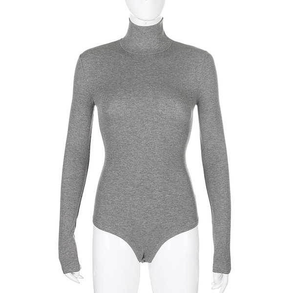 Body casual dama cu guler polo si maneci lungi