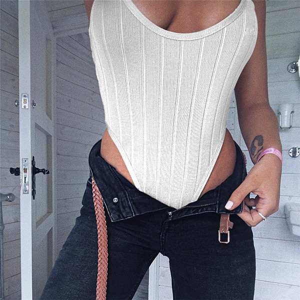 Model nou de corp de dama cu bretele subtiri - in doua culori