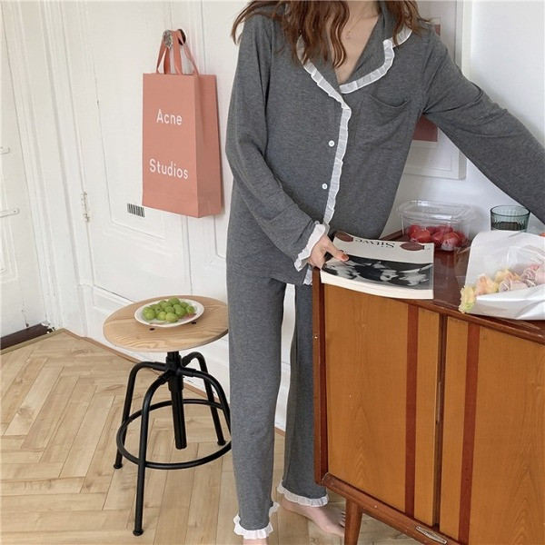 Pijamale de dama topice model uni cu tul