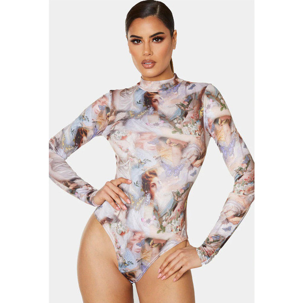 Nou model de salopeta dama cu decolteu rotund - stil retro