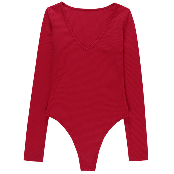 Model nou de corp de damă - cu decolteu adânc și mâneci lungi