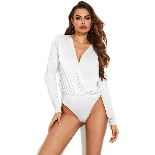 Model nou de corp de dama cu maneci lungi si decolteu spitz