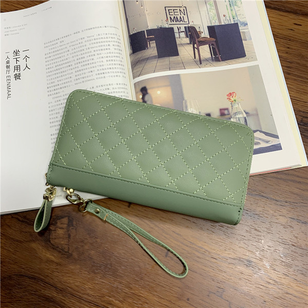 Portofel de dama modern din piele ecologica cu fermoar